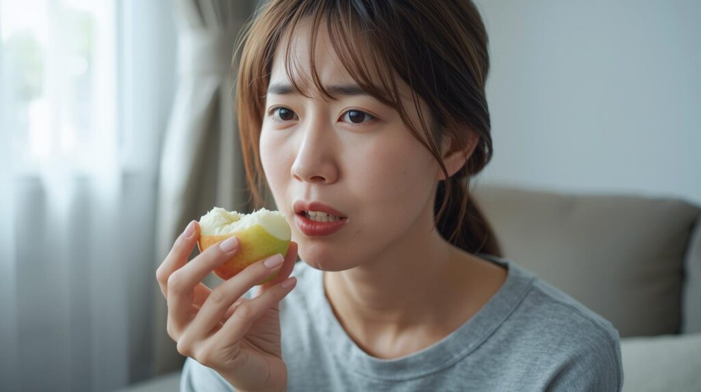 꽃가루 알레르기,과일 교차반응