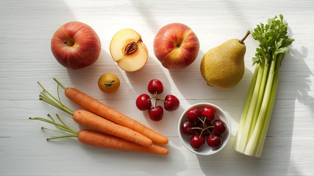 꽃가루 알레르기,과일 교차반응