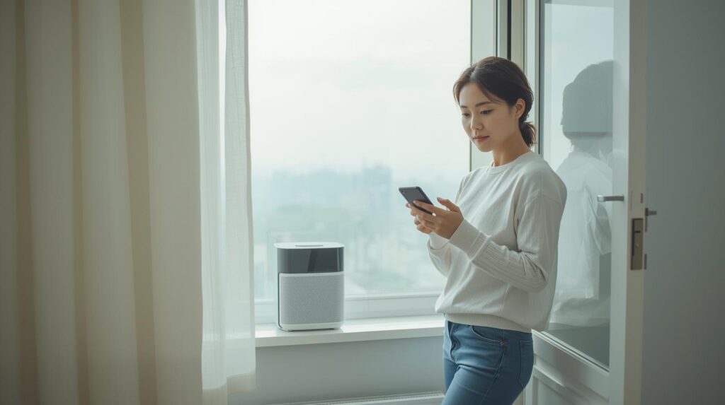 공기청정기,미세먼지 환기