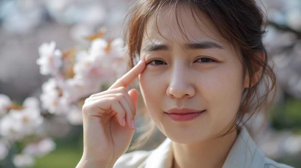 결막염 예방,벚꽃 결막염