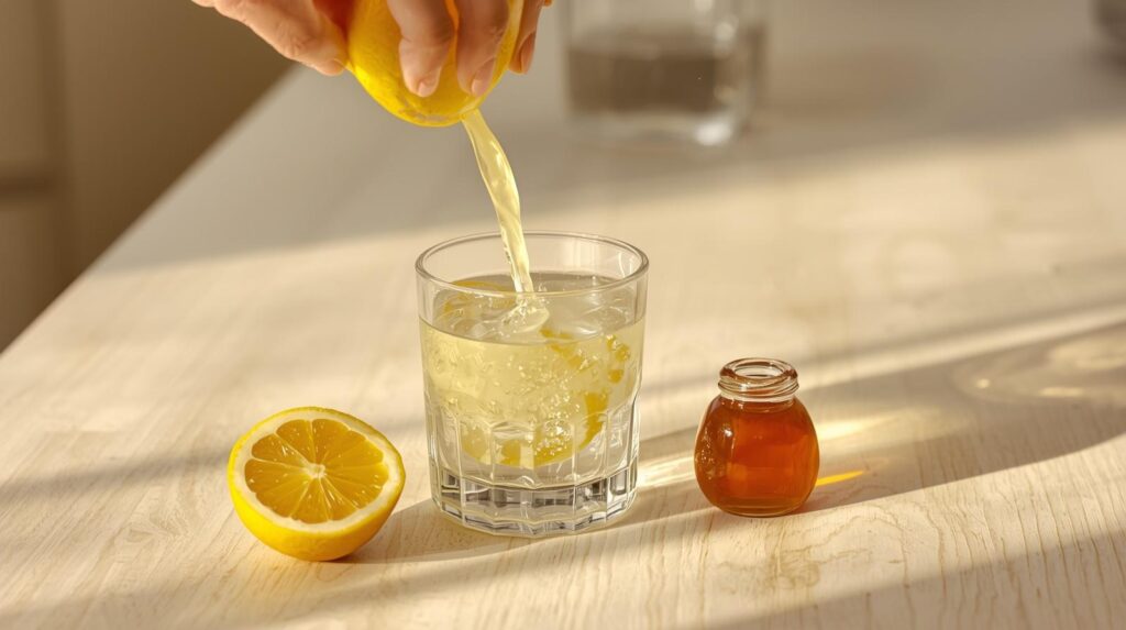 아침 공복 레몬물