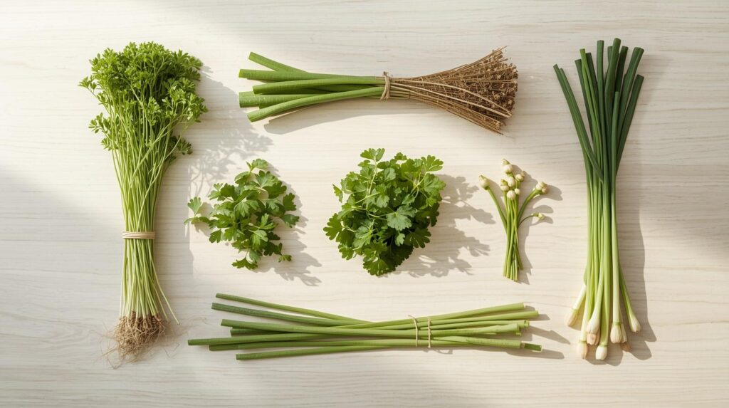 제철 나물 조합